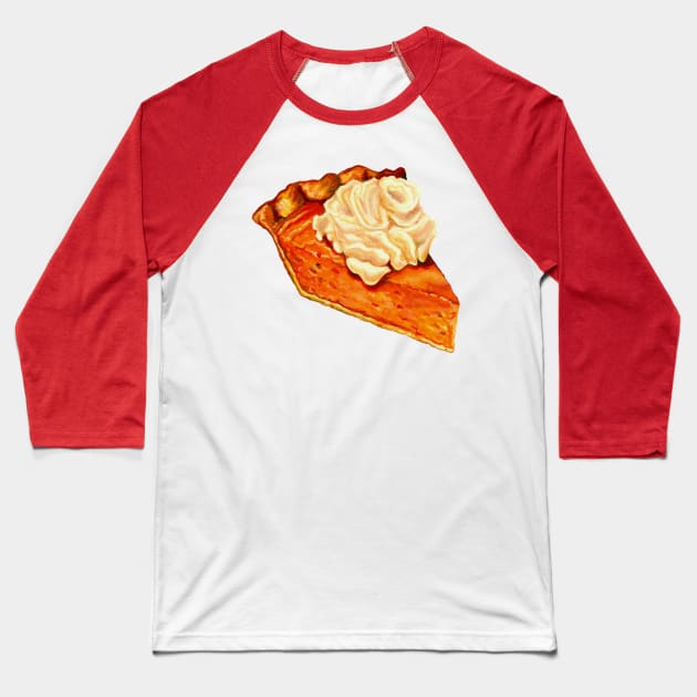 Pumpkin Pie Baseball T-Shirt by KellyGilleran